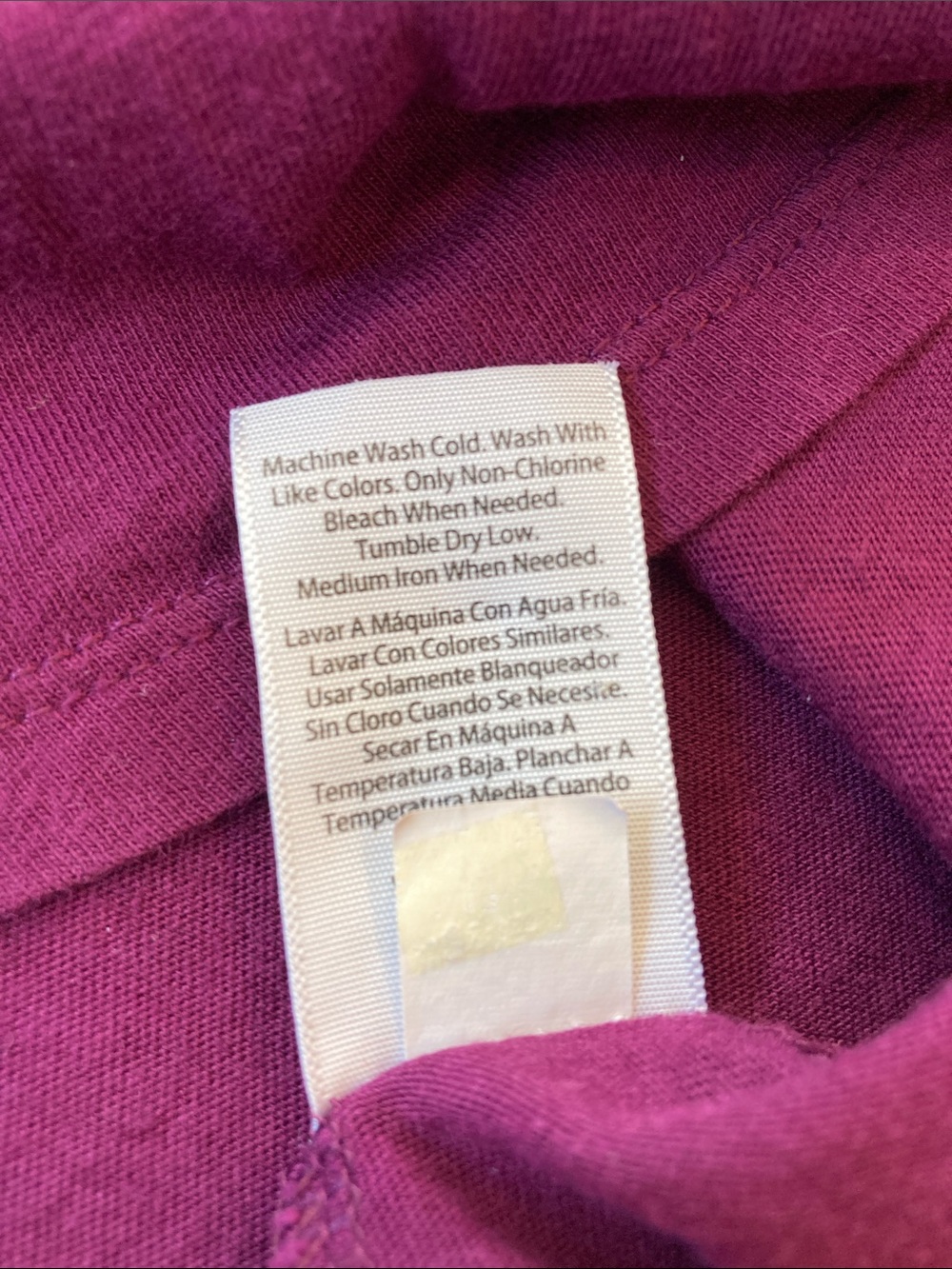 Terra & Sky Short Sleeve V Neck Tee Purple 0X - Picture 4 of 5